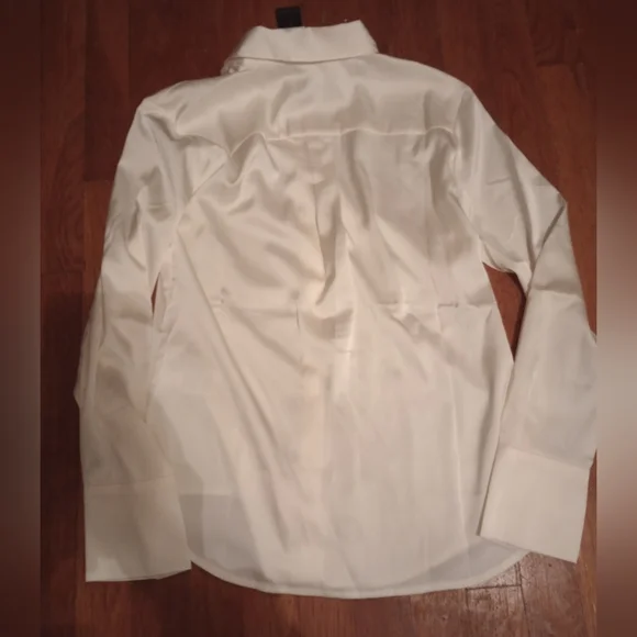 NWT Banana Republic Dillon Classic Fit Button-down Satin Collar Shirt XS - Picture 5 of 6